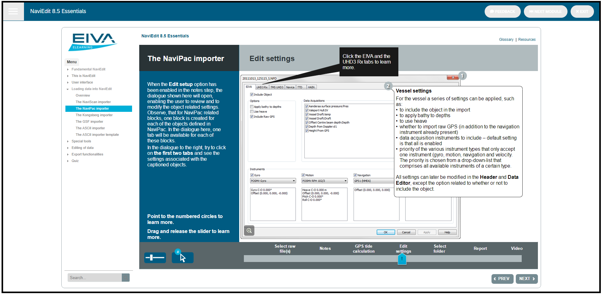 elearning naviedit module navisuite training